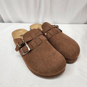 Rocket Dog Women's 9.5 Abel Plus Dark Brown Mule Clogs Slip On Faux Suede